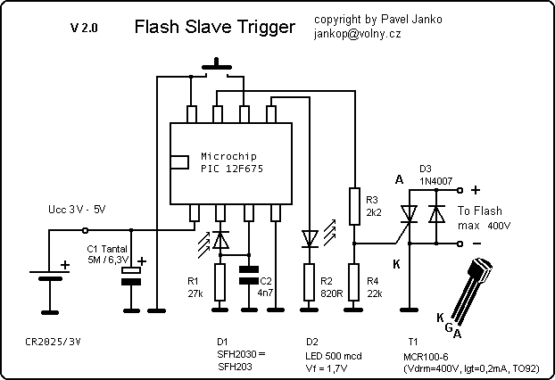 Slave Flash Trigger circuit diagram ...